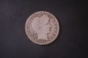 1911-D 25c Barber Quarter - Picture 1 of 2