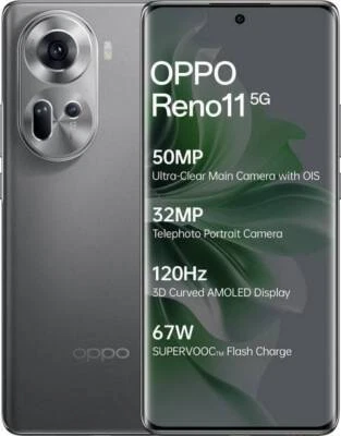 OPPO Reno 11 5G FACTORY SBLOCCATO DUAL SIM 8GB RAM 256GB ARCHIVIAZIONE... - Immagine 1 di 4