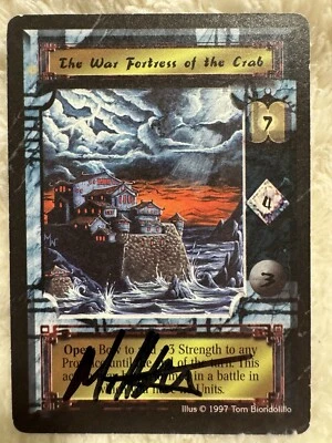 🦀 Artist Signed - War Fortress of the Crab STRONGHOLD (L5R) - Matthew D. Wilson - Image 1 of 4