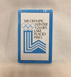 Vintage 1980 XIII Olympic Winter Games Lake Placid Playing Cards Sealed Deck - Picture 1 of 4