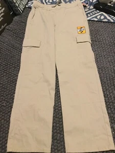 Wrangler Boy's Active Flex Tan Drawstring Waist Size Large (10-12) Pants - Picture 1 of 4