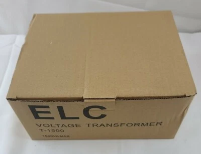 ELC T-1500+ 1500-Watt Voltage Converter Transformer - Step Up/Down - 110V/220... - Image 1 of 4
