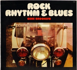 GENE BROOKLYN "ROCK RHYTHM & BLUES" LIBRARY 70'S LP TRETEAUX 6032 POCHETTE MOTO - Picture 1 of 2