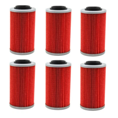 6X Oil Filters For APRILIA ETV1000 RSV 1000 MILLE TUONO CAN-AM SPYDER RT RS - Image 1 of 2