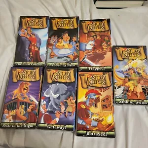 The Story Keepers VHS lot of 7 Family Bible Cartoons new sealed - Picture 1 of 13
