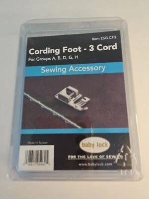 Baby Lock CORDING FOOT 3 Cord ESG-CF3 - Image 1 of 2