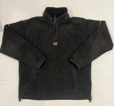 University of Missouri Tigers Mizzou Columbia Large Mens Fleece 1/4 Zip Pullover - Image 1 of 4