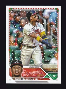 2023 Topps Holiday #H43 RONALD ACUNA JR. Atlanta Braves - Picture 1 of 2