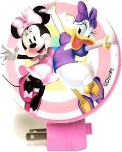 Minnie Mouse & Daisy Duck LED Night Light Wall Plug-In On/Off Switch 120V - Picture 1 of 3