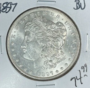 Dólar de plata Morgan 1897 ~ BU ~BONITA MONEDA~ REF# D/S - Imagen 1 de 2