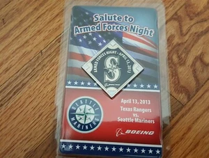 2013 Coin - Salute To Armed Forces Night Seattle Mariners ARMY Navy AF 4/13/13 - Picture 1 of 2