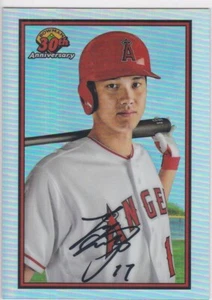 SHOHEI OHTANI Card Bowman Chrome 1989 DESIGN 30th Anniversary LOS ANGELES DODGER - Picture 1 of 2