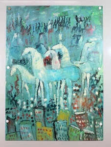 Póster Purvis Young FREEDOM IN THE CITY - Firmado - En relieve 26x36 (A10-i21) - Imagen 1 de 8