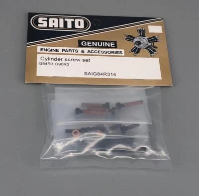 Parafuso de cilindro de motor R/C Saito FG-90 SAIG84R314 4 tempos aeronave de asa fixa - Imagem 1 de 2