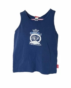 Girl's Size 7 Tank Top Pampolina Ocean Girl Blue Knit Boat Neck Sleeveless - Picture 1 of 12