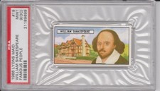 1966 Lyons Maid Famous People William Shakespeare #19 PSA 9 (OC) Pop 1 No Higher