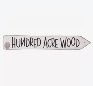Disney Winnie the Pooh Hundred Acre Wood Arrow Sign, Winnie the Pooh Plaque - Picture 1 of 2
