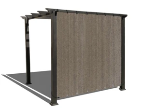 Sun Shade Privacy 90% Shade Cloth Pergola Cover Canopy w/ grommet 2 Side Walnut - Picture 1 of 4