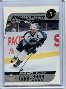 2002-03 Upper Deck #242 Owen Nolan MS - Foto 1 di 2