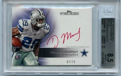 2011 Topps Precision #119 DeMARCO MURRAY Red Ink Rookie Autograph /75 - BGS 8.5 - Image 1 of 2
