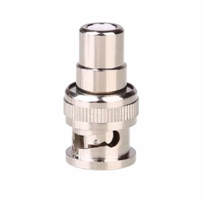 BNC Male to RCA AV Female Coaxial Connector Adapter for CCTV Camera LJ - Image 1 of 3