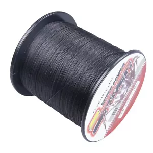 Spider 100M-2000M Black Power Dynema PE Braided Fishing Line Thread 6LB-500LB - Picture 1 of 9