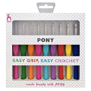Pony Easy Grip: Crochet Hook Set: Set of 9 - Picture 1 of 2