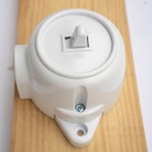 Aufputz Einzelschalter Bakelit Optik Weiss RETRO Alt FEST