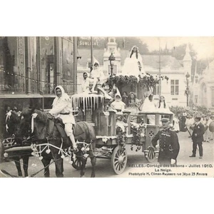 Ixelles - Cortège des saisons. Juillet 1910. La Neige. - Imagen 1 de 2