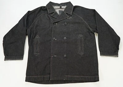 Chaqueta vaquera vintage rara de SEAN JOHN deletreada con botones delanteros años 2000 negra 2XL Foto 1 de 4