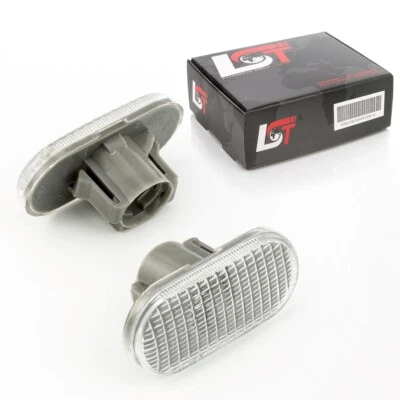 2x Indicatore Parafango Freccia Laterale Freccia LR Bianco per Renault Twingo - Immagine 1 di 4