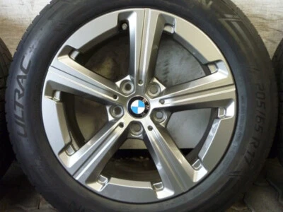 ALUFELGEN ORIGINAL BMW STERNSPEICHE 875  X1 U11 6898044 SOMMERREIFEN 205/65 R17 - Bild 1 von 4