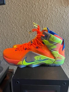 Nike LeBron James 12 XII Six Meridians US 11 Orange 684593-870  - Picture 1 of 6