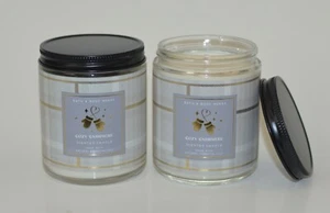 2 NEW BATH & BODY WORKS COZY CASHMERE SCENTED CANDLE SINGLE WICK 7 OZ LIDDED JAR - Picture 1 of 5