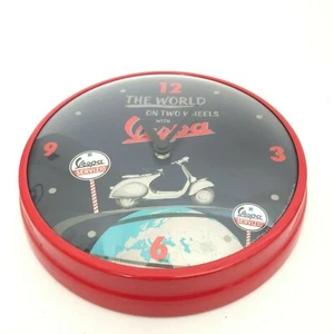 ZEIGERUHR THE WORLD ON TWO WHEELS PIAGGIO VESPA BETRITT EBAY SHOP - Picture 1 of 1