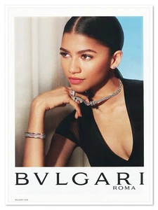 Anuncio impreso Bulgari Magnifica Campaign Zendaya 2021 revista anuncio - Imagen 1 de 4