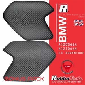 RubbaTech BMW R1200GSA / R1250GSA knee pads embossed 'Compass' - Bonus Pack - Picture 1 of 5
