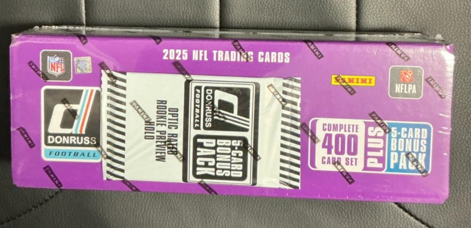 2025 Donruss Football Complete Factory Set Sealed w/ 5 Card Bonus Pack - DART RC - Image 1 of 1