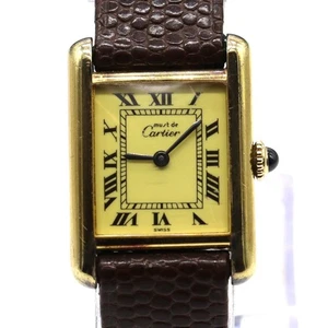 Cartier Must de Cartier Tank ladies watch full working order small 21mm by 28mm - Picture 1 of 13