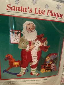 Dimensions Counted Cross Stitch Kit 9068 Santa’s List - Picture 1 of 2