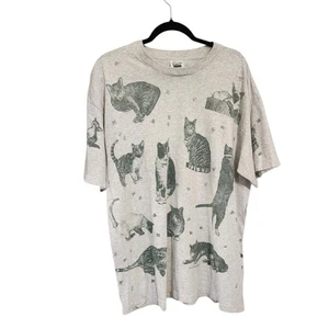 Camiseta vintage para hombre 1994 Rel-e-vant Products L gato por todas partes novedad ropa de calle - Imagen 1 de 4