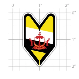 Bruneian Driver Badge Soshinoya Sticker for water bottle phone tumbler hard hat - Picture 1 of 4