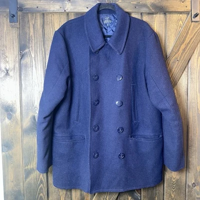 Chaquetón J CREW Mezcla Lana Clásico Preppy Academia Náutico Talla XL Foto 1 de 4