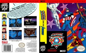 Captain America and the Avengers NES Game Case Box + Cover Art Work  (No Game)