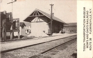 Tioga Transportation Museum Flemingville NY postal sin publicar a112 - Imagen 1 de 2