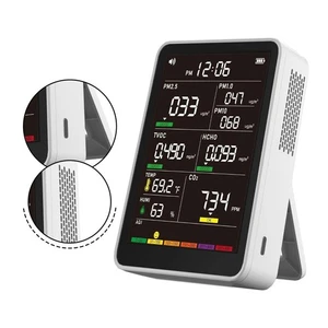 Indoor Air Quality Monitor with Real Time PM1 0 PM2 5 TVOC and Temperature - Picture 1 of 9