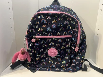 Kipling Chuwy Mochila Bolso para Libros Arco Iris Dispersión Niñas Azul Rosa Gorila Llavero Foto 1 de 4