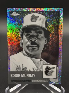 2022 Topps Chrome Platinum Eddie Murray B&W Mini Diamond Refractor No. 138 - Picture 1 of 10