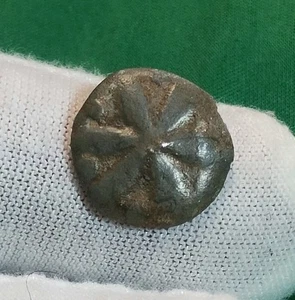 Mittelalter Bleilegierung Knopf Metallfund Fundstücke (212) - Bild 1 von 5