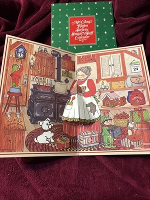 Vintage 1983 Avon Mrs Claus’s Kitchen Surprise Scratch N’ Sniff Advent Calendar - Image 1 of 4